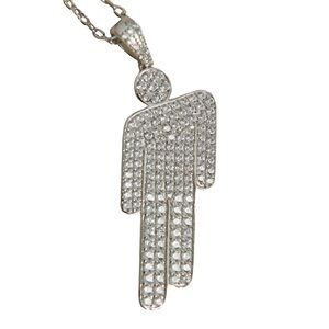 Billie Eilish OG Rhinestone Blohsh necklace
